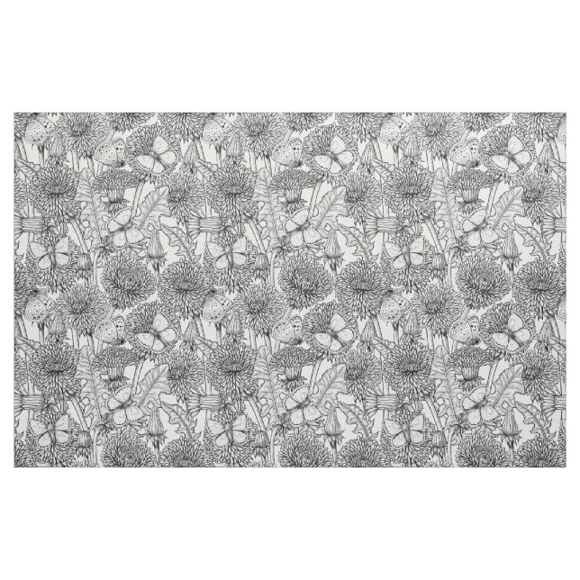 Weide aus Lüstern in Schwarz und Weiß Stoff (Fat Quarter (45,7 x 55,9 cm))