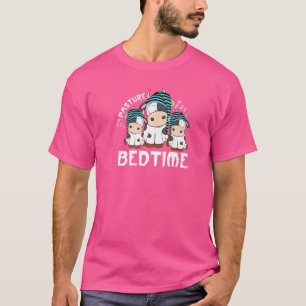 Weide Bedtime Süße Tier Kuh Bauer 1 T-Shirt