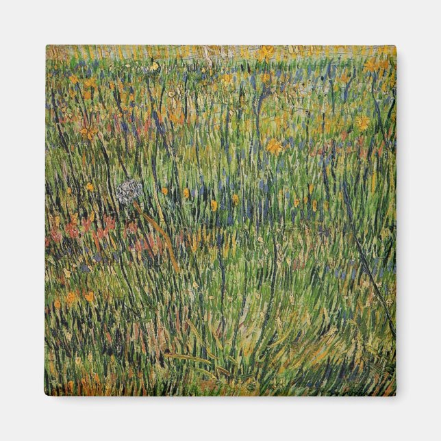 Weide in Bloom von Vincent van Gogh Magnet (Vorne)