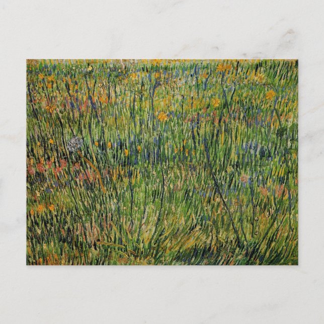 Weide in Bloom von Vincent van Gogh Postkarte (Vorderseite)