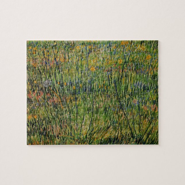 Weide in Bloom von Vincent van Gogh Puzzle (Horizontal)