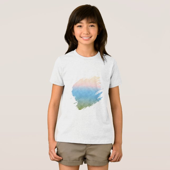 Weide Licht Tri-Blend Shirt (Vorderseite Voll)