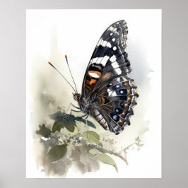 Weidemeyer's Admiral Butterfly Art Print Poster
