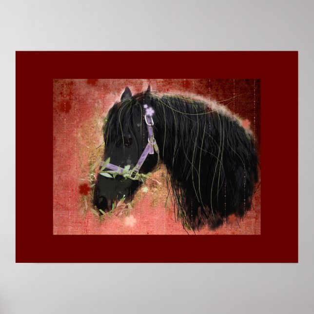 Weiden auf den Feldern - Poster (Vorne)