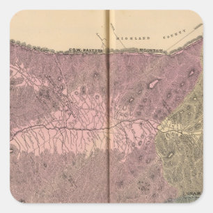 Weiden, Augusta County Quadratischer Aufkleber