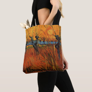 Weiden bei Sonnenuntergang von Vincent van Gogh