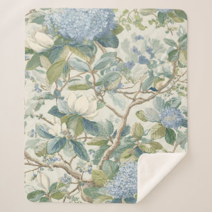 Weiden Kleine Magnolie Tapete Florale Küsten Sherpadecke