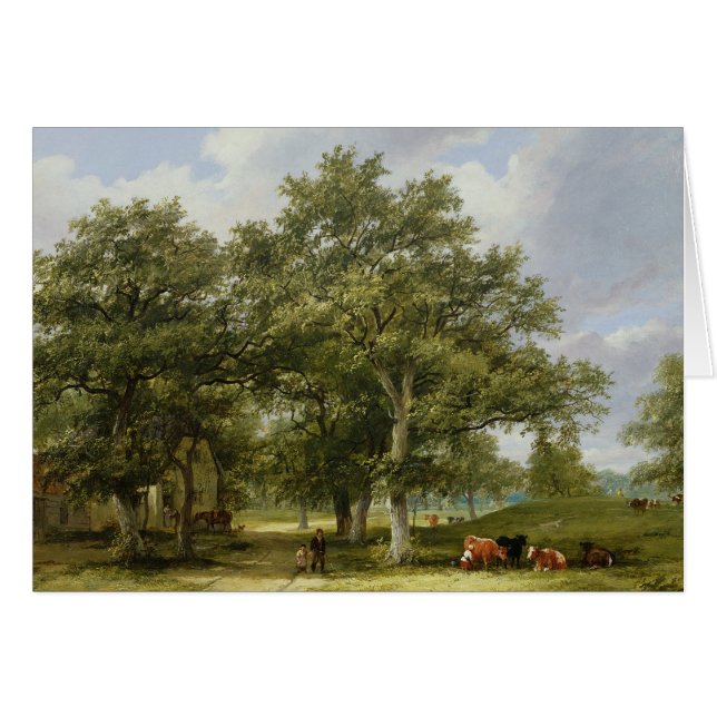 Weiden lassendes Vieh (Vorderseite (Horizontal))