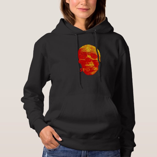 Weiden-Schädel-Horror Hoodie (Vorderseite)