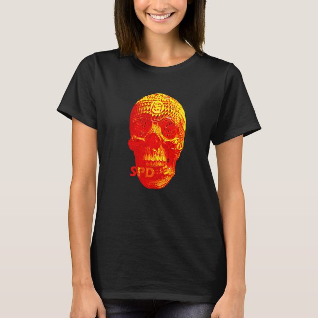 Weiden-Schädel-Horror T-Shirt (Vorderseite)