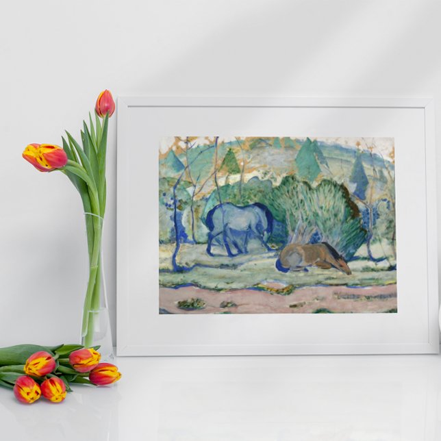 Weiden von Franz Marc, Vintage Kunst Poster (Von Creator hochgeladen)