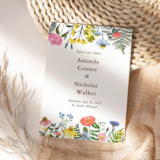 Weiden-Wildblumen Save the Date einladen Einladung (Von Creator hochgeladen)