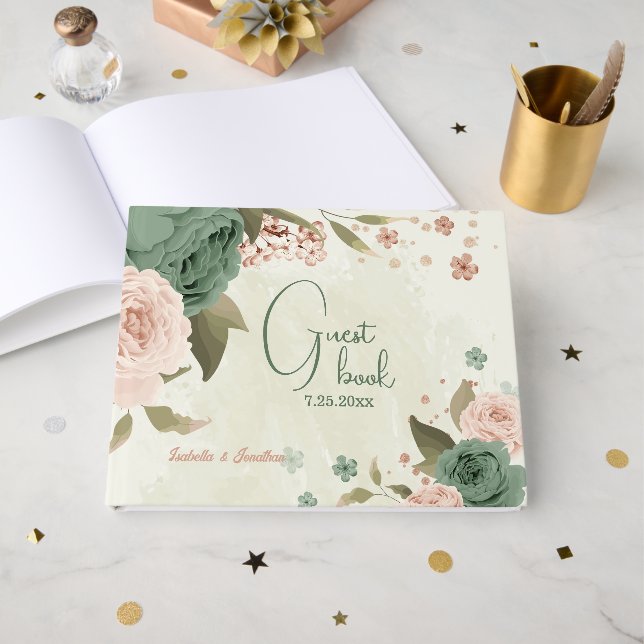 Weidenblütenhochzeit Gästebuch (Vorderseite Offen)