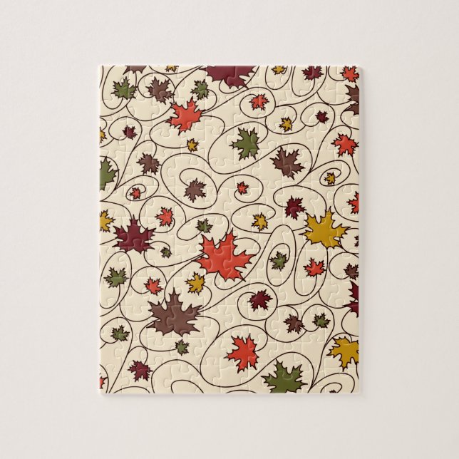 Weidenfallmuster aus dem Ahornleaf Puzzle (Vertikal)
