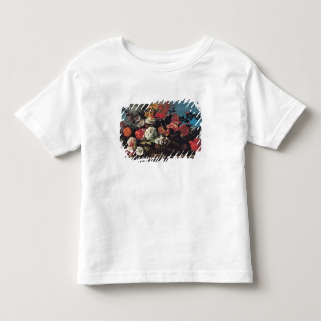 Weidenkorb der Blumen Kleinkind T-shirt (Vorderseite)