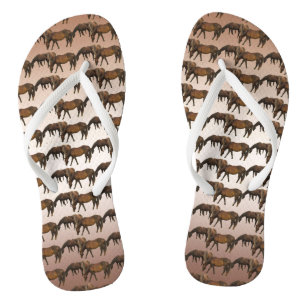 Weidepferde Tierkippen Flip Flops