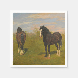 Weidepferde (von Rosa Bonheur) Serviette