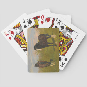 Weidepferde (von Rosa Bonheur) Spielkarten