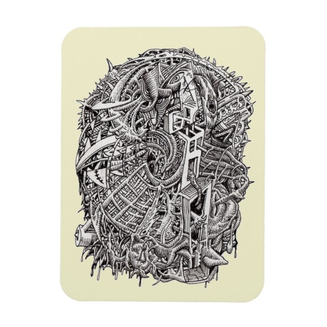 Weidhead von Brian Benson Magnet (Vertikal)