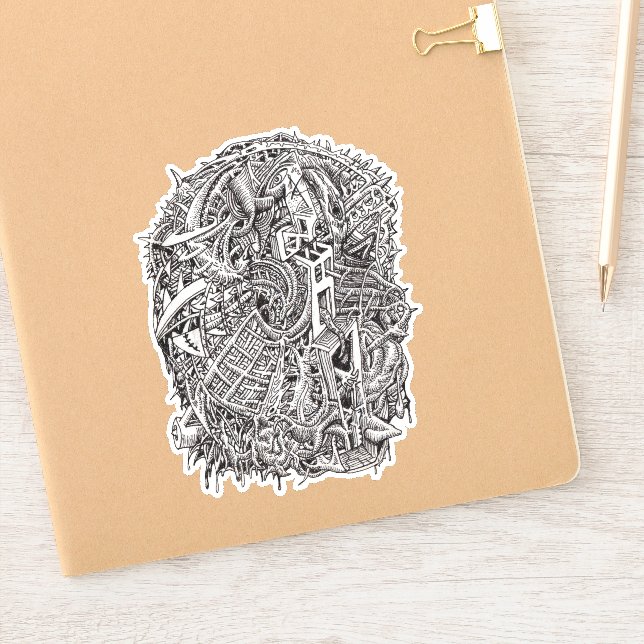 Weidhead von Brian Benson Vinyl Sticker (Notizbuch)