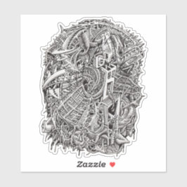 Weidhead von Brian Benson Vinyl Sticker