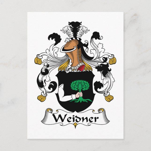 Weidner Familienwappen Postkarte (Vorderseite)