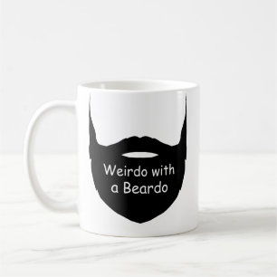 Weido mit einer Beardo-Tasse, Funny Mug, Bart-Tass Kaffeetasse