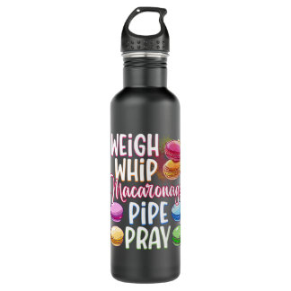 Weigh Whip Macaronage Pipe Pray Funny Macaron Bake Edelstahlflasche