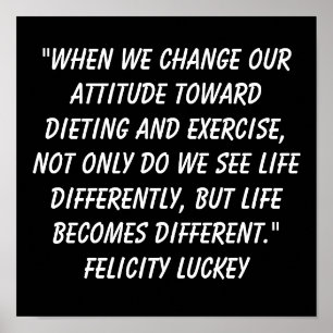 Weight Loss Attitude 4 Poster