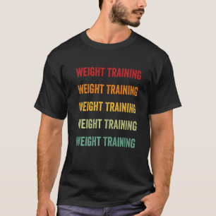 Weight Training Weight Training Hobbyist Rainbow T-Shirt