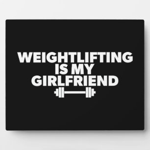 Weightheben ist meine Freundin - Funny Workout Fotoplatte