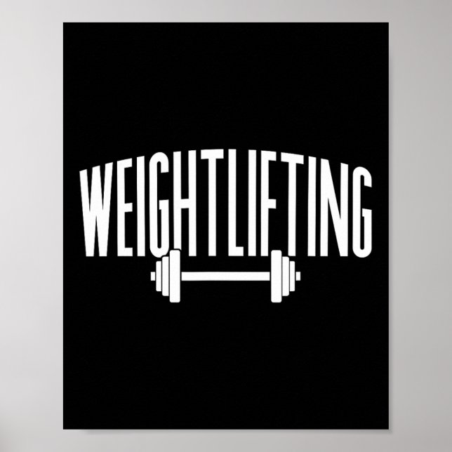 Weightheben von Gym Lift Workout Poster (Vorne)