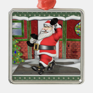 Weighthieben Santa Premium Square Ornament