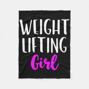 Weighthiebende Girl Women Weightlifter-Bodybuildin Fleecedecke