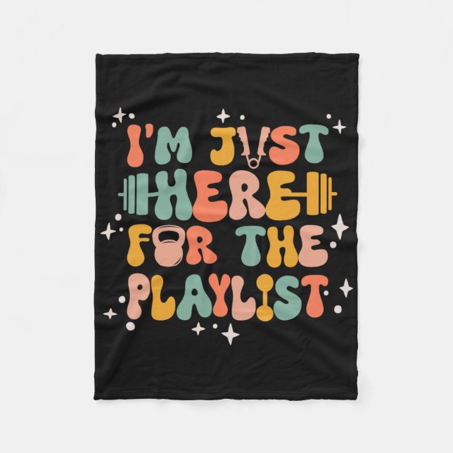 Weightlift Funny Gym Workout Women Übungen Fleecedecke (Vorderseite)