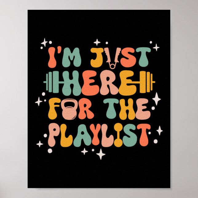 Weightlift Funny Gym Workout Women Übungen Poster (Vorne)