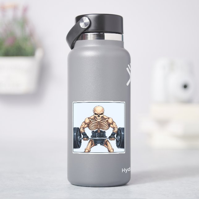 Weightlift Skelett Aufkleber (HydroFlask)