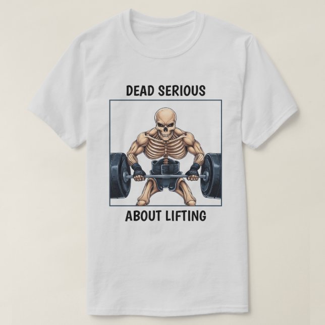 Weightlift Skelett T-Shirt (Design vorne)