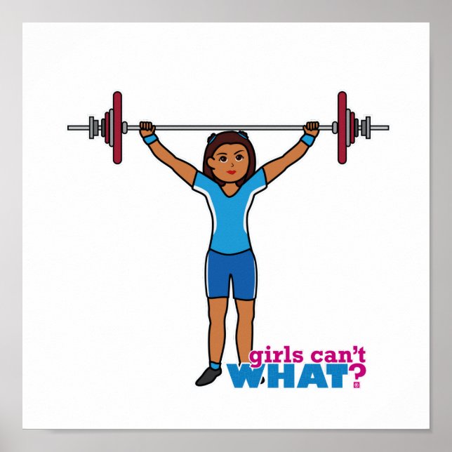 Weightlifter Girl Poster (Vorne)