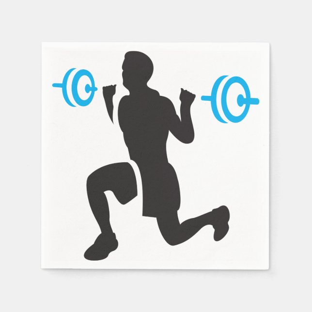 Weightlifter Paper Napkins Serviette (Vorderseite)