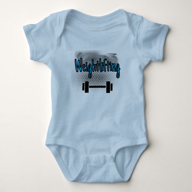 Weightlifting-Bar Baby Strampler (Vorderseite)