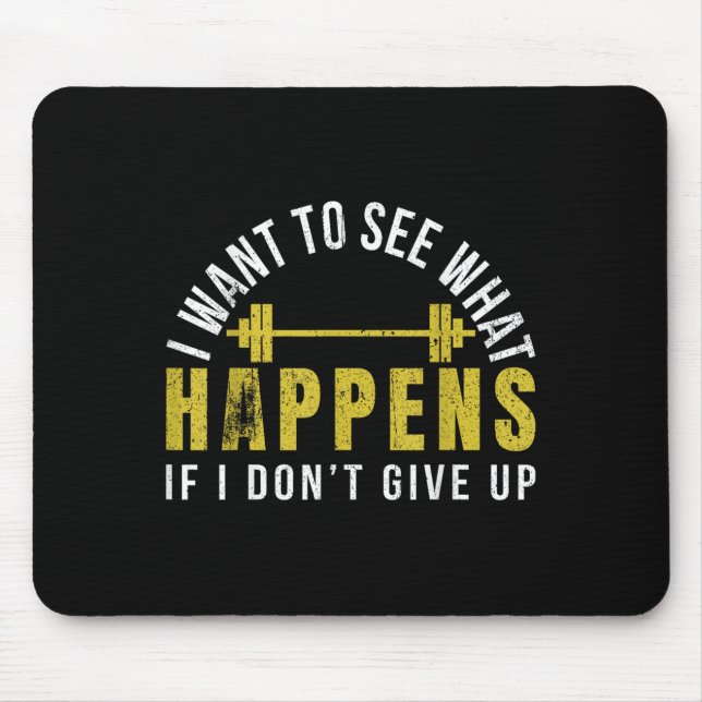 Weightlifting Bodybuilder Muscle Barbell Exercise  Mousepad (Vorne)