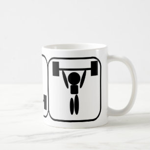 Weightliftingsymbol-Tasse Tasse