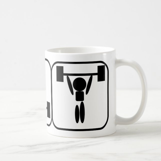 Weightliftingsymbol-Tasse Tasse (Rechts)