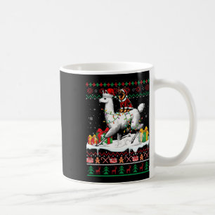 Weihdeutscher Schäferhund Riding Llama Weihnachtss Kaffeetasse