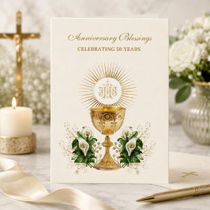 Weihe-Jubiläum eines katholischen Priesters/Diakon Karte