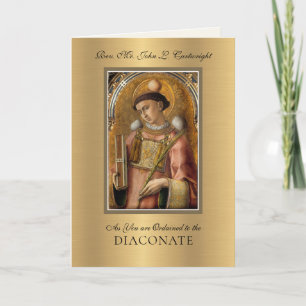 Weihe zum Diakon Diakon Ordensleute Katholisch Karte
