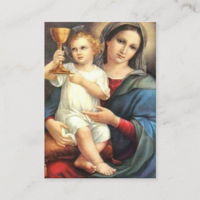 Weihen-wertvolles Blut von Jesus-Gebet Visitenkarte (Vorderseite)