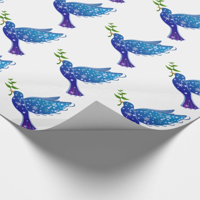 Weihnacht Geschenkpapier/Tauben Geschenkpapier (Ecke)