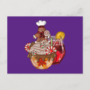 Weihnacht Kaffee Christmas coffee Postkarte